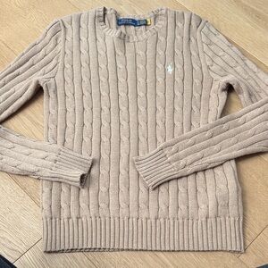 Women’s Polo Ralph Lauren Beige Cable Knit Sweater size small